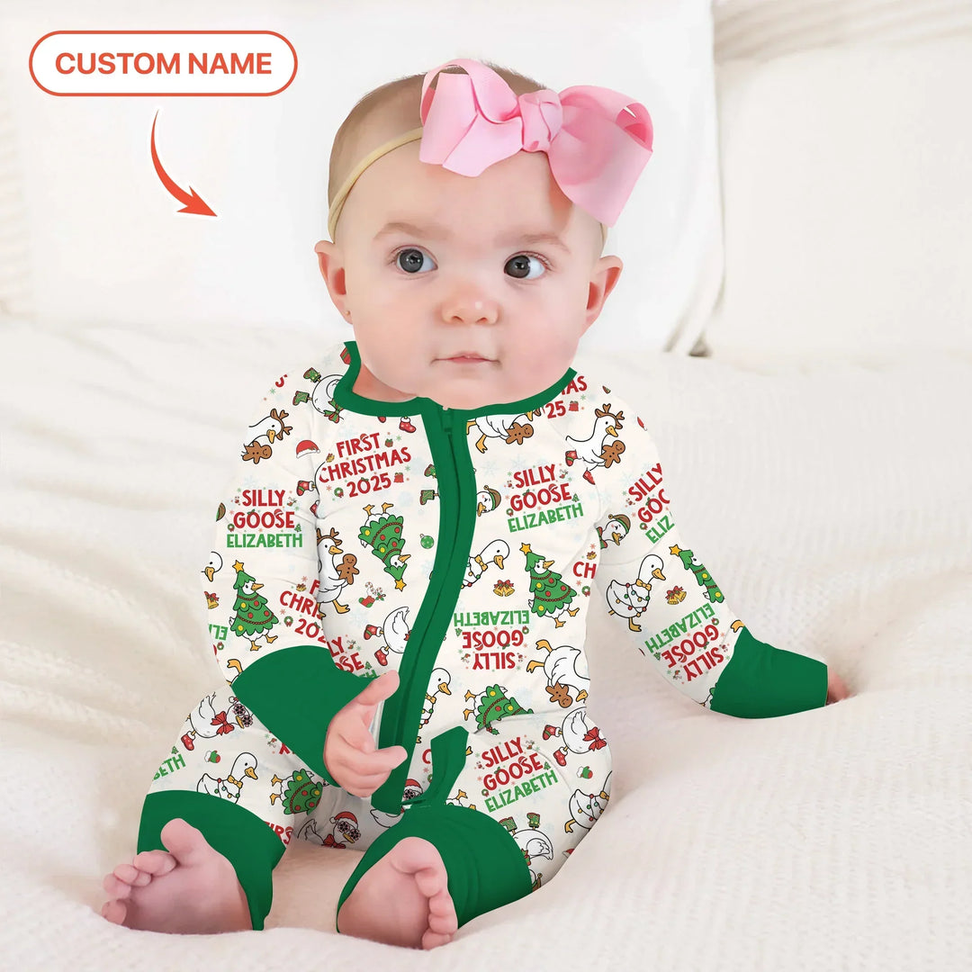 Custom Name "Silly Goose" Convertible Zippy , Custom Name "Silly Goose" Convertible Zippy - 0-3M