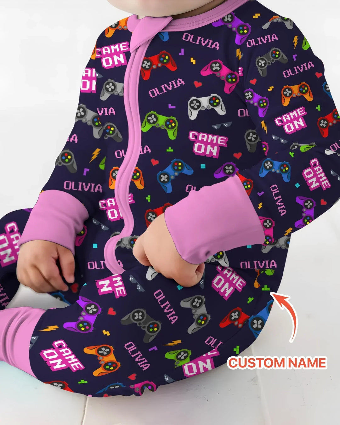 Custom Name Game On Family Matching Bamboo Convertible Zippy
