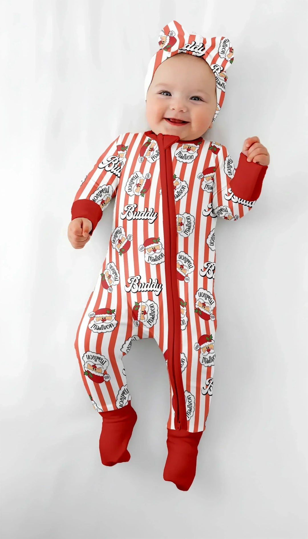 Christmas Santa Claus Custom Name Buddy Convertible Zippy