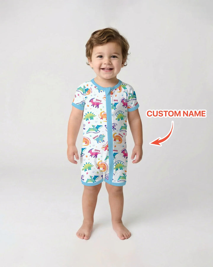 Fearfully & Wonderfully Made Custom Name Boy Bamboo Shorty Zippy