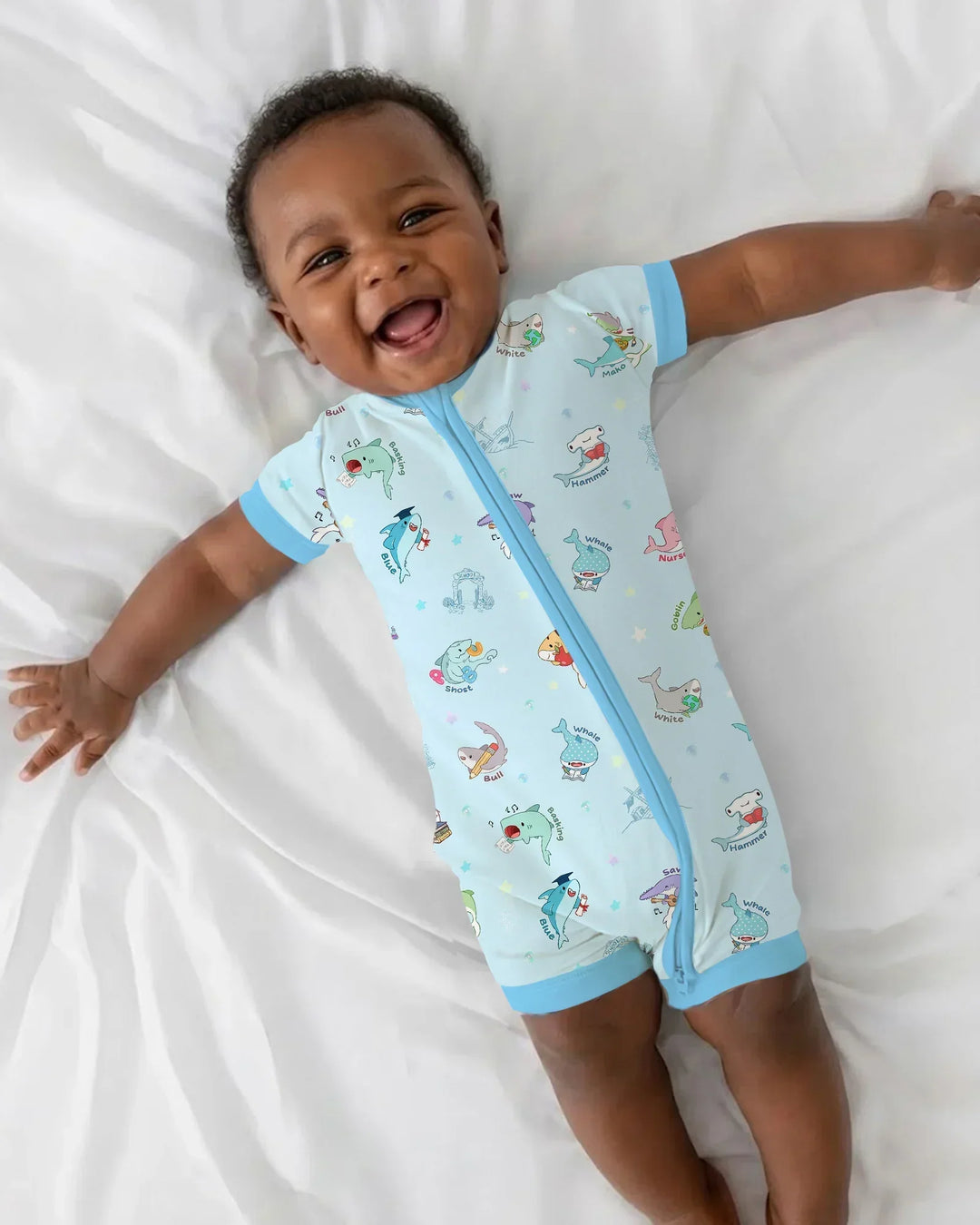 Shark School Bamboo Shorty Zippy