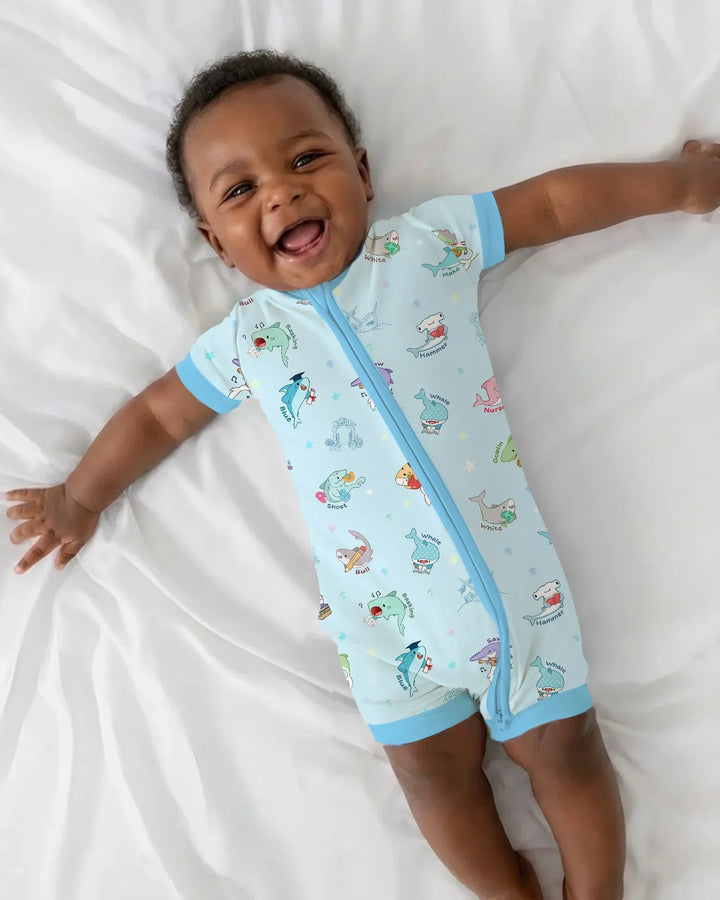 Shark School Bamboo Shorty Zippy