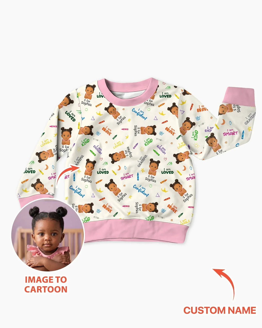 Custom Template Bambus-Rundhals-Sweatshirt