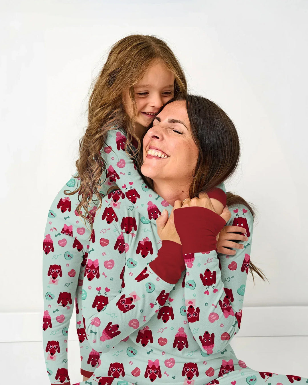 Dachshund Is My Valentine Two Piece Short Sleeve Pajama Set