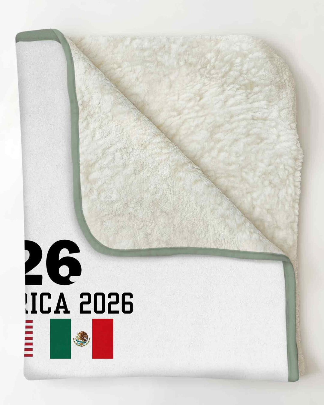 Soccer 2026 USA Canada Mexico Flags Bamboo Blanket