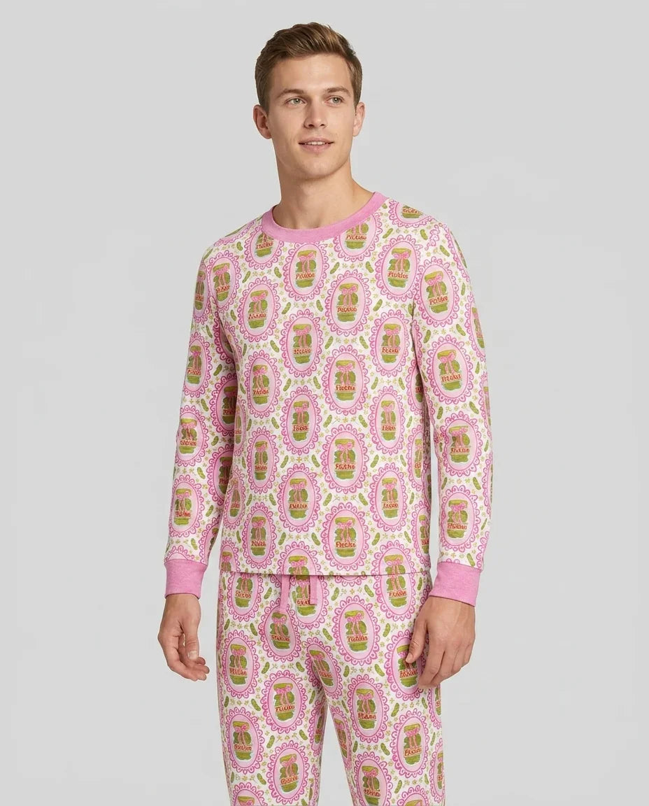Pickle Coquette Bamboo Men's Pajama Set