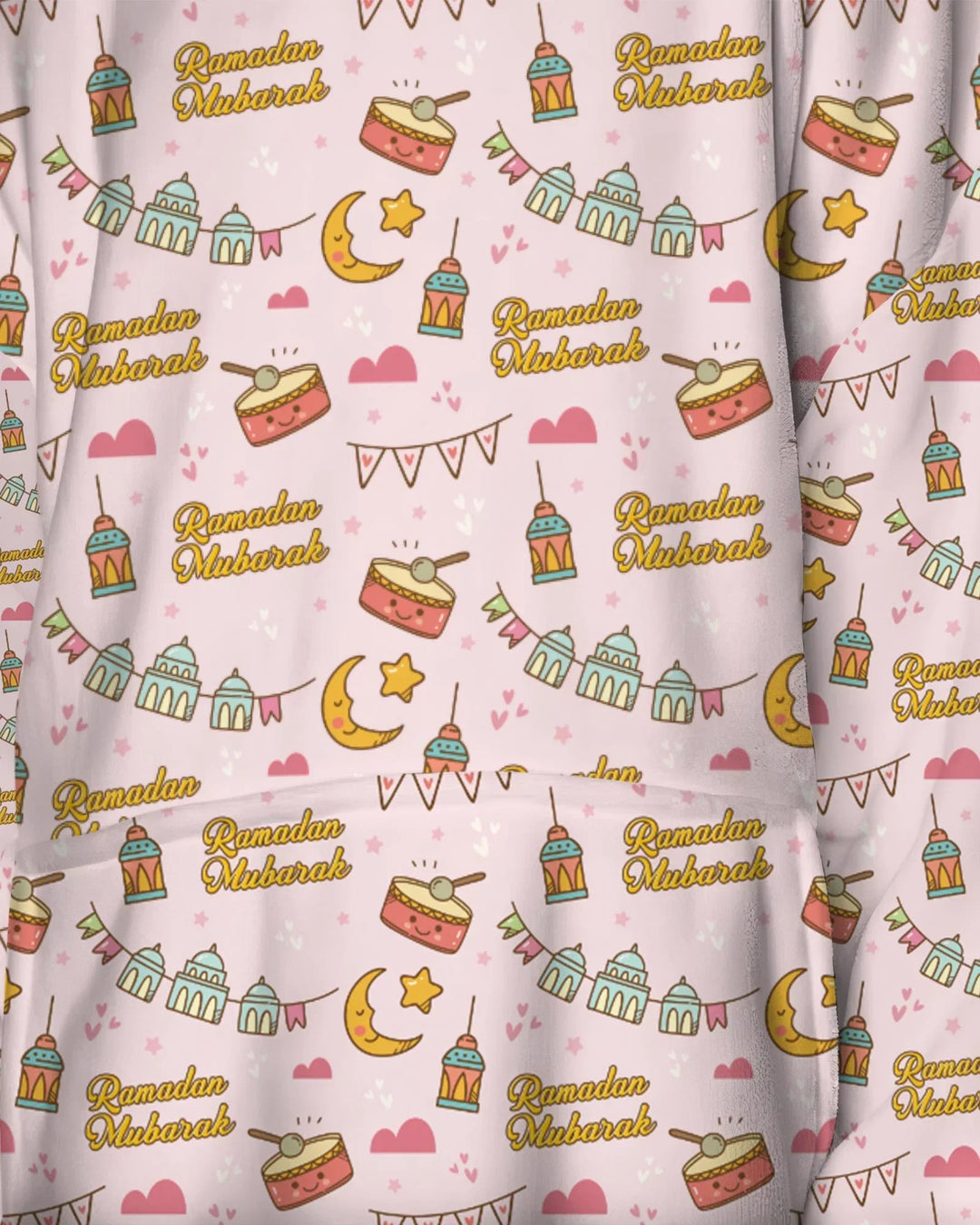 Ramadan Mubarak Wearable Blanket Hoodie