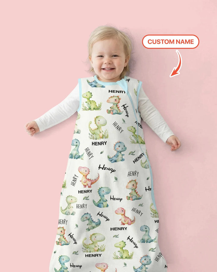Dinosaur Custom Name Sleep Bag