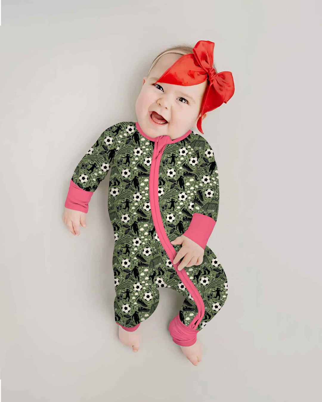 Sage Green Soccer Dreams Bamboo Convertible Zippy