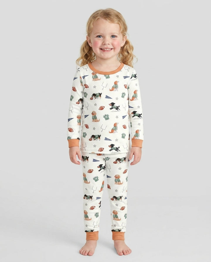 Conjunto de pijama de dos piezas de bambú con mangas largas, plantilla PERSONALIZADA
