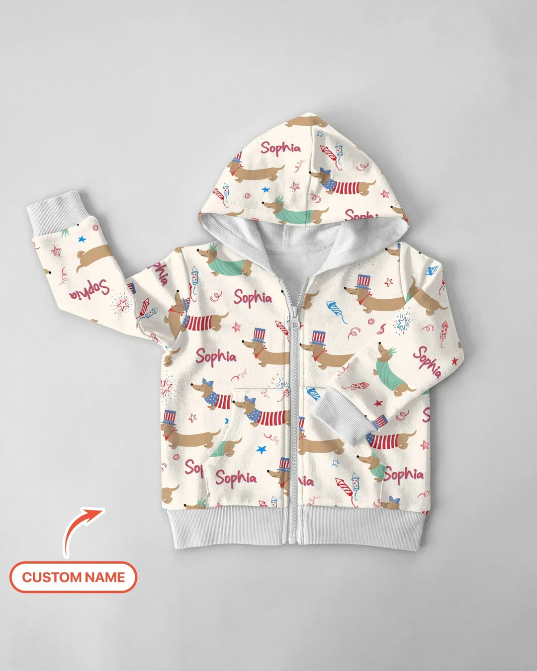 250 Years Of Freedom Zip Hoodie