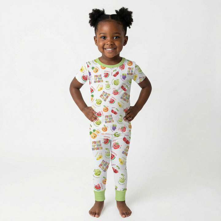 Fruit of the Spirit Two Piece Short Sleeve Pajama Set