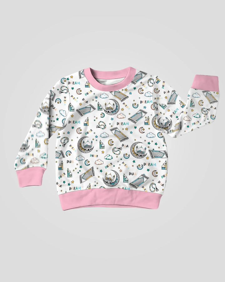 Dua, Dhikr, Dream Matching Family Crewneck Sweatshirt