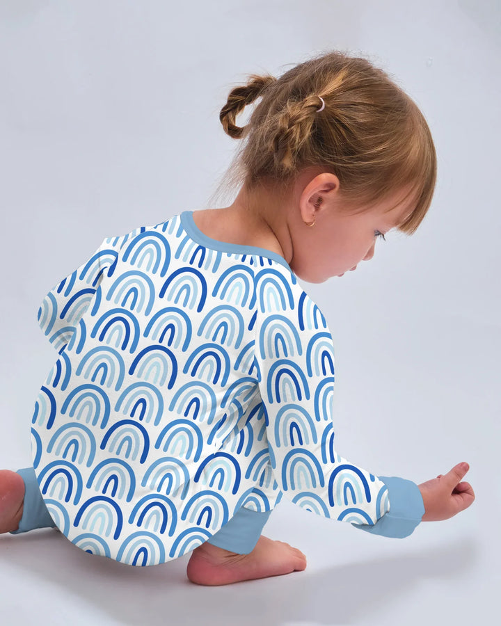 Sky Blue Rainbows Bamboo Convertible Zippy