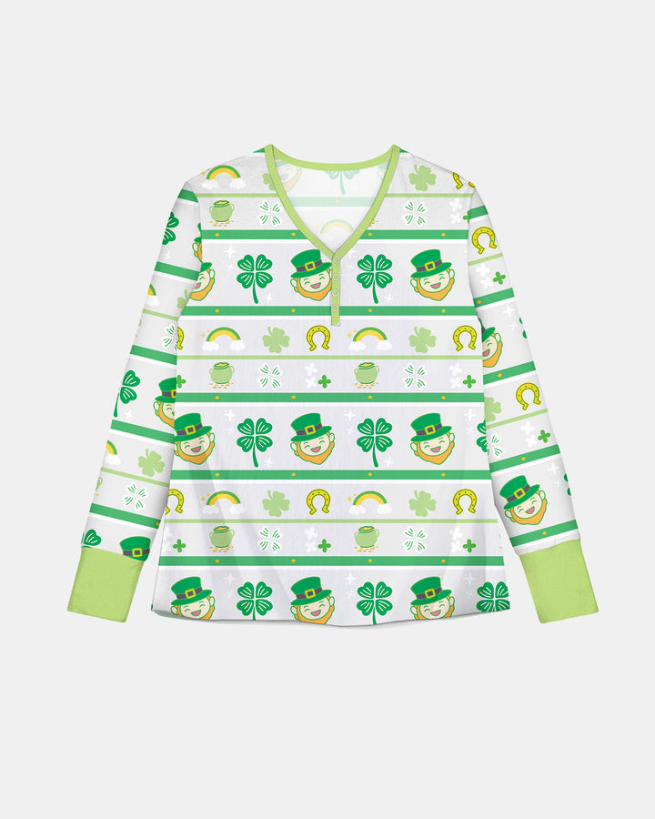 Happy Saint Patrick's Day Custom Women Pajama Set