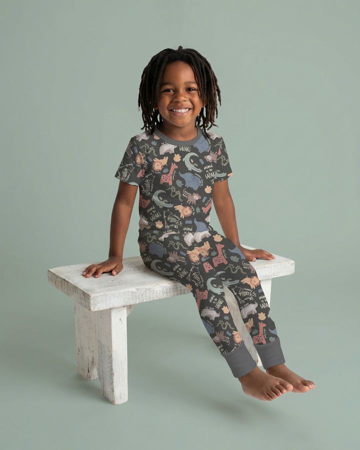 Zweiteiliges, kurzärmliges Pyjama-Set mit Marienkäfern