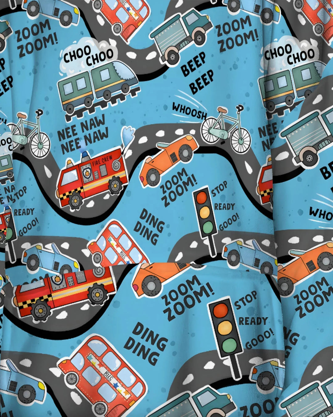 Zoom Zoom Beep Beep Bamboo Blanket Hoodie