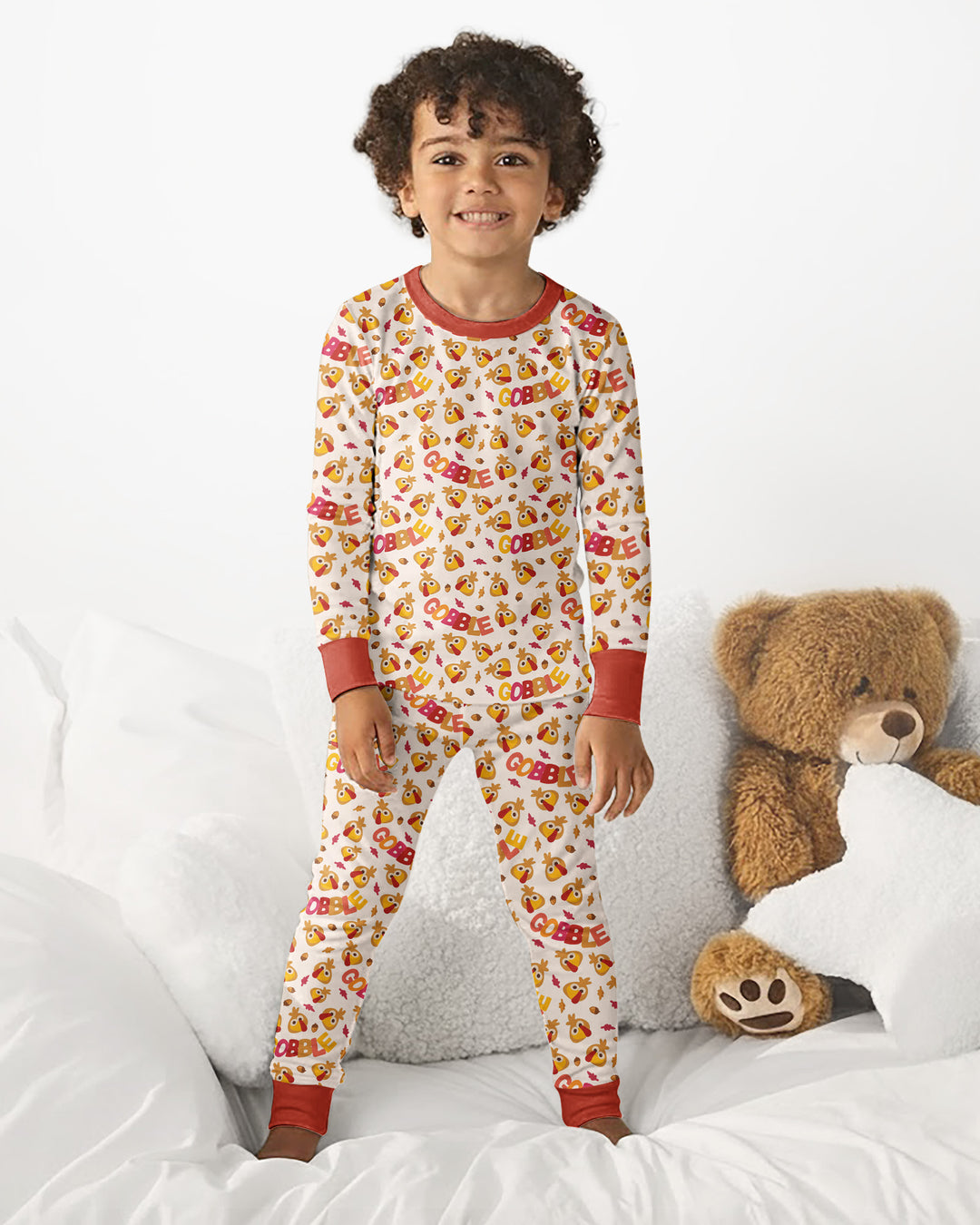 Gobble Gobble Bamboo Two Piece Long Sleeve Pajama Set