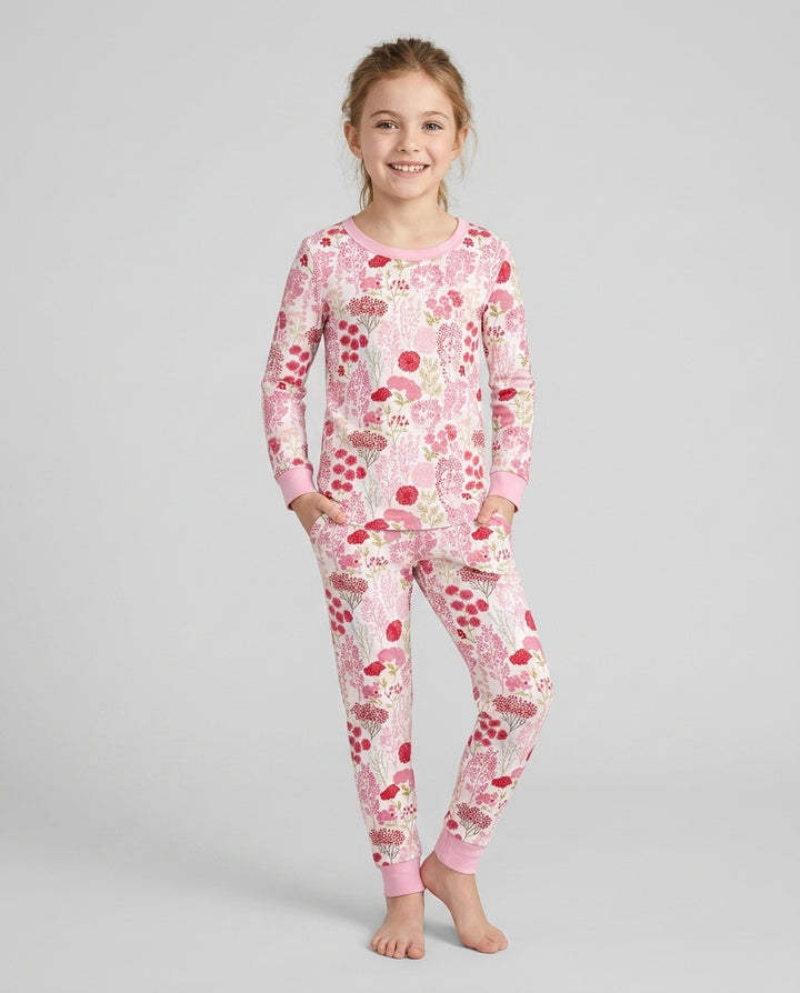Blushing Wildflowers Bamboo Two Piece Long Sleeve Pajama Set