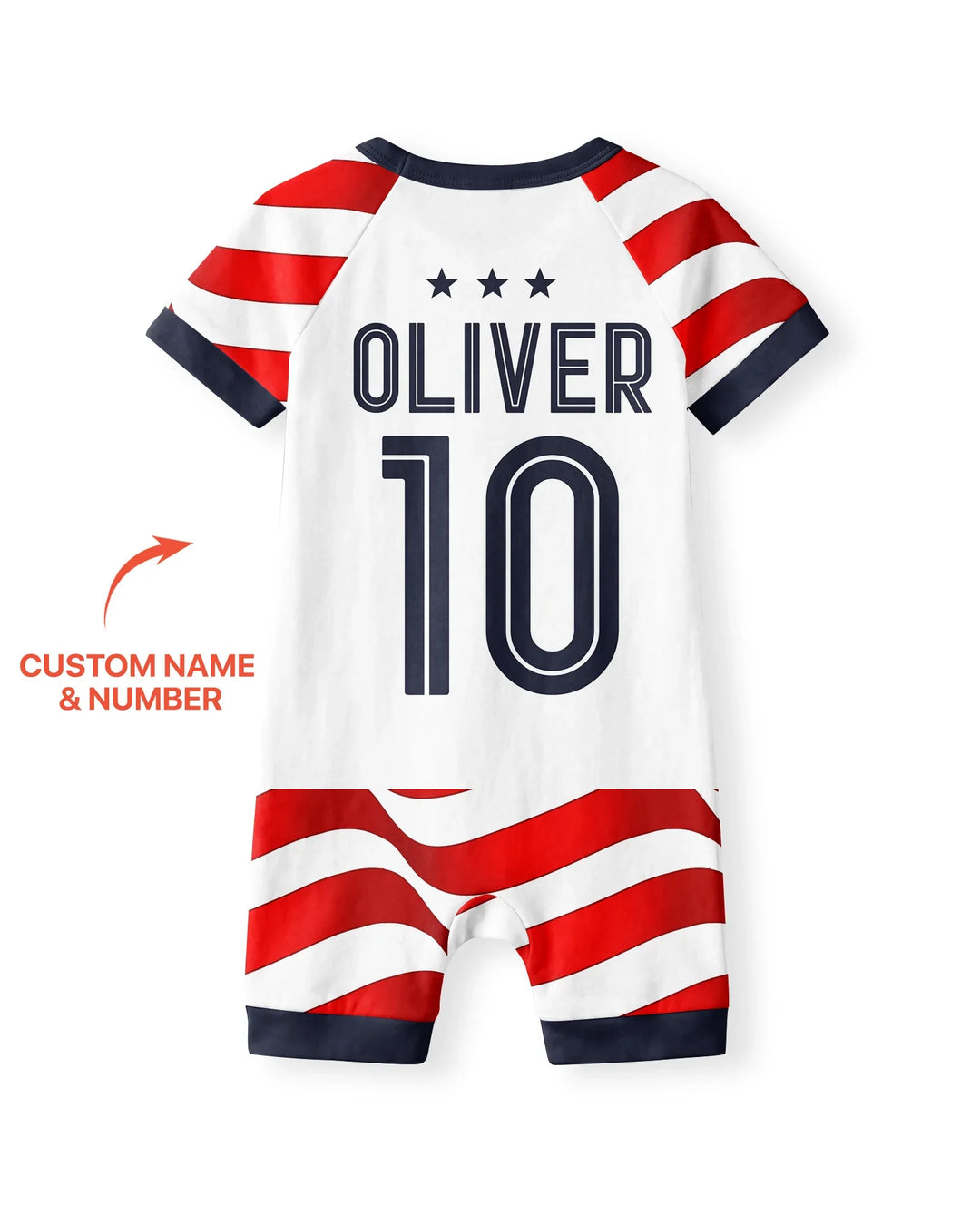 Custom Name USA Spirit Bamboo Shorty Zippy