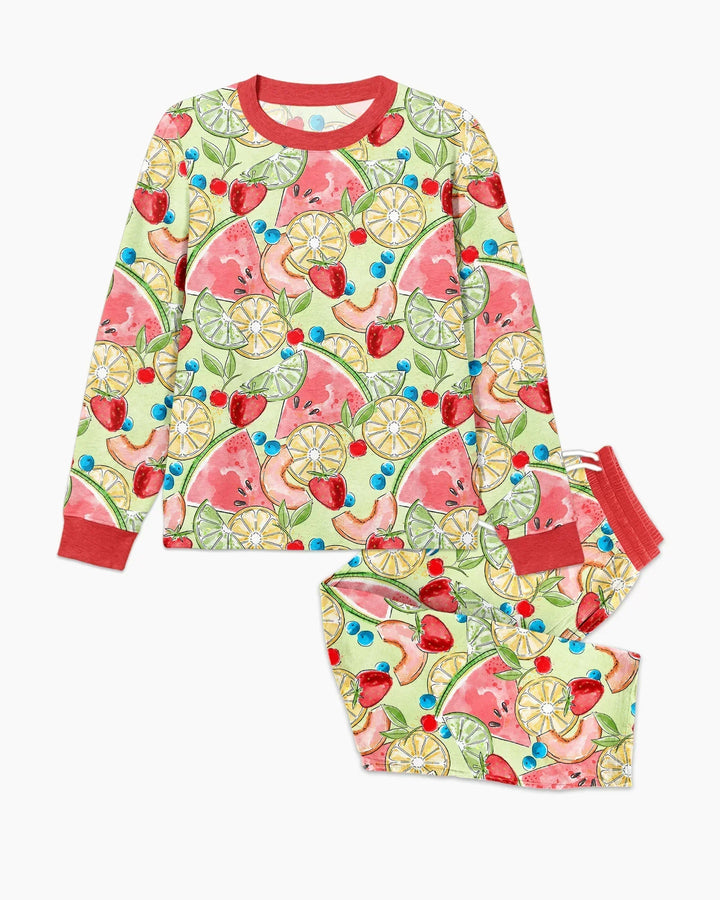 Sweet Summer Fruits Family Matching Bamboo Men's Pajama Set