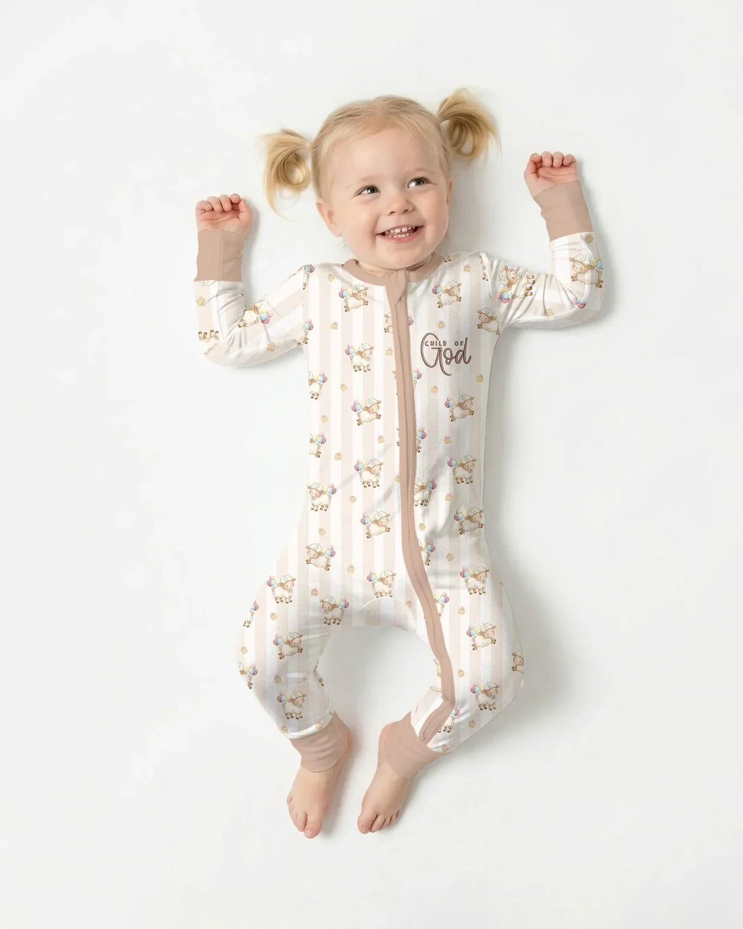 Child Of God Embroidered Baby Bamboo Convertible Zippy