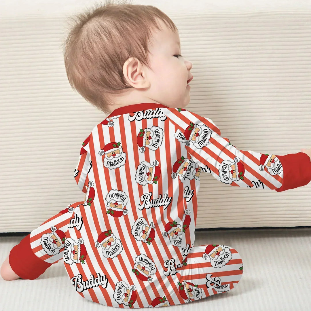 Christmas Santa Claus Custom Name Buddy Convertible Zippy