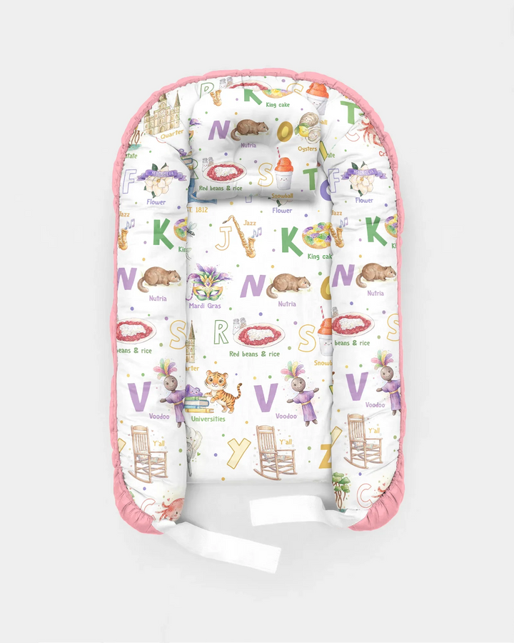 Alphabet of Lousiana Bambus Baby-Nestchen-Bett