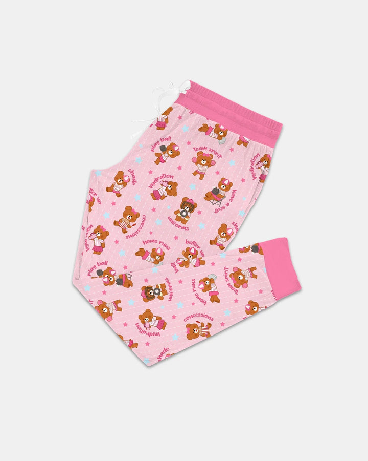 Born To Play Baseball Bamboo Women Pajama Set