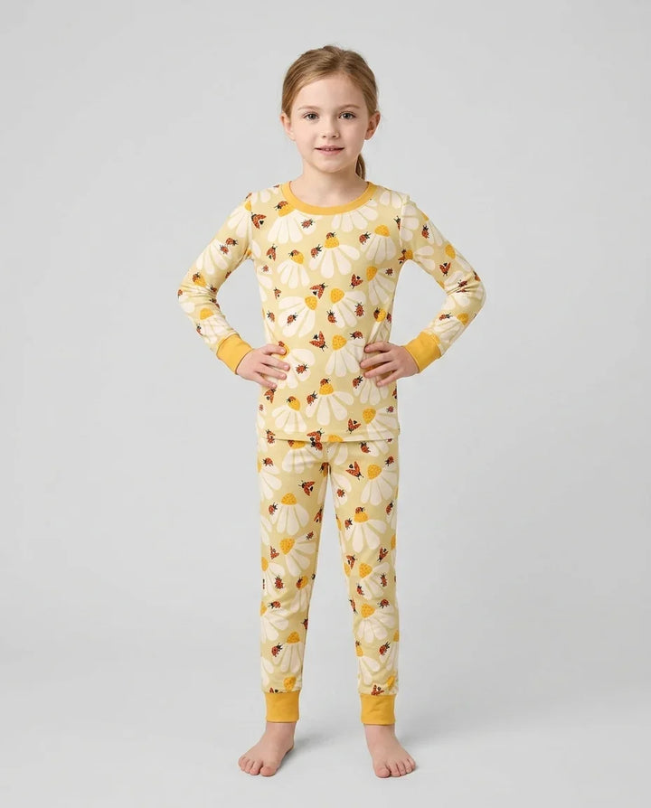 Lucky Little Bug Bamboo Two Piece Long Sleeve Pajama Set