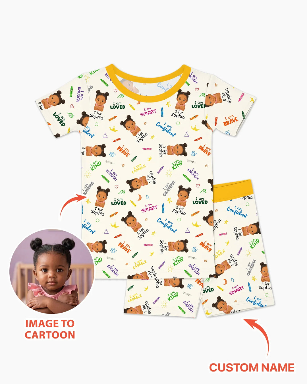 Zweiteiliges Pyjama-Set mit kurzen Ärmeln und Shorts im Sommer-Design