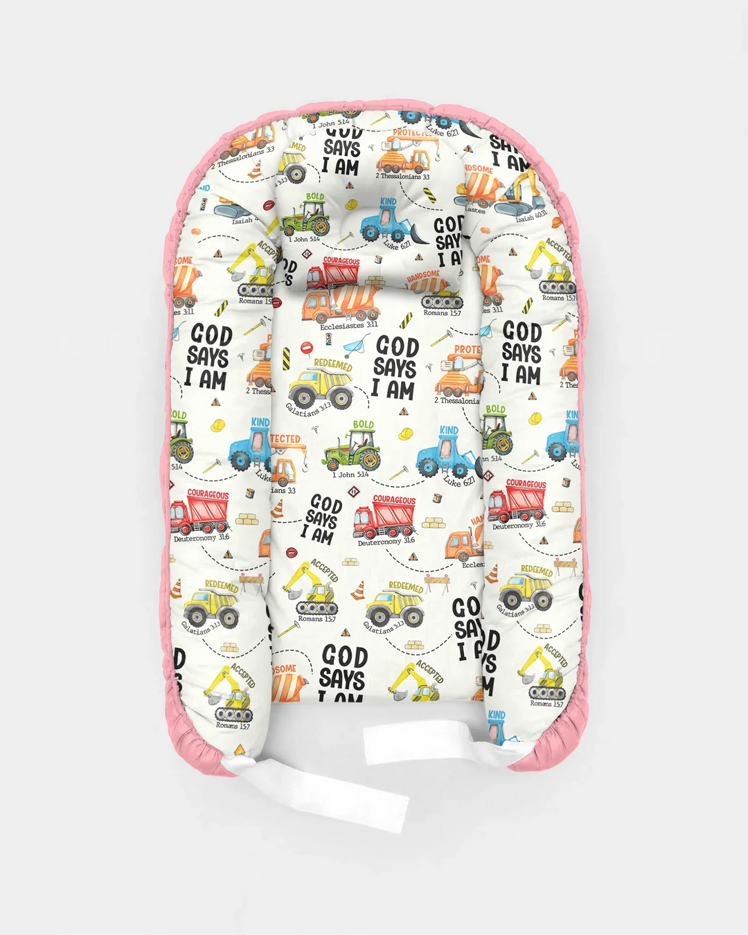 God Says I Am Boy Bamboo Baby Nest Bed