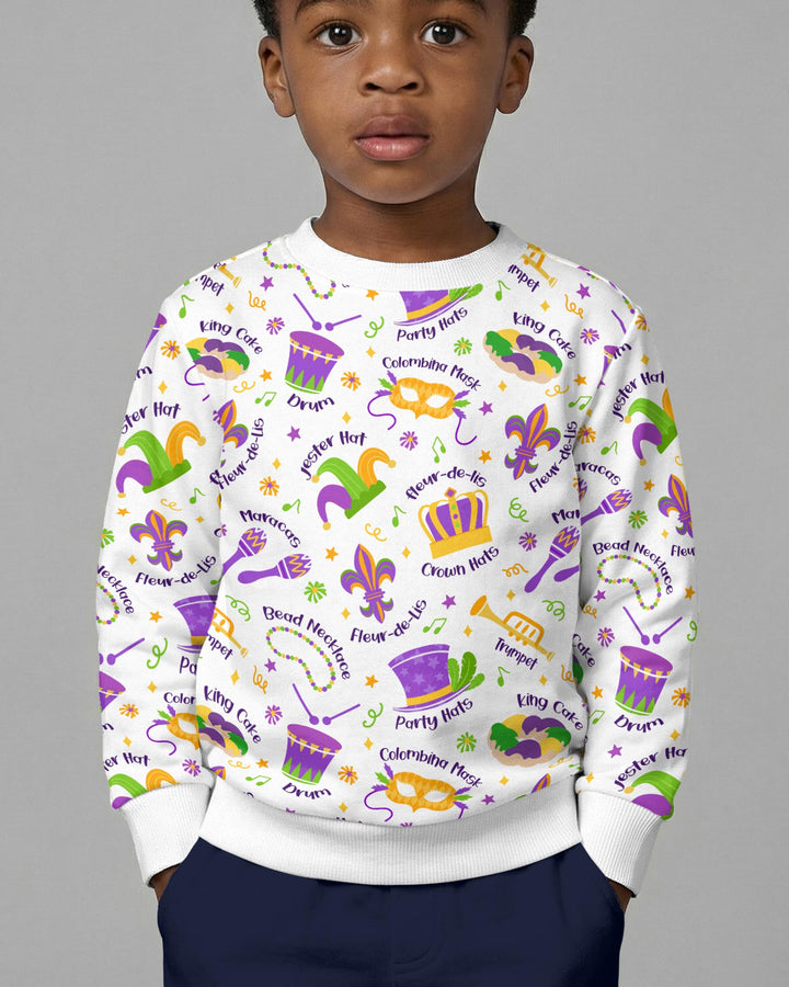 Mardi Gras Family Matching Crewneck Sweatshirt