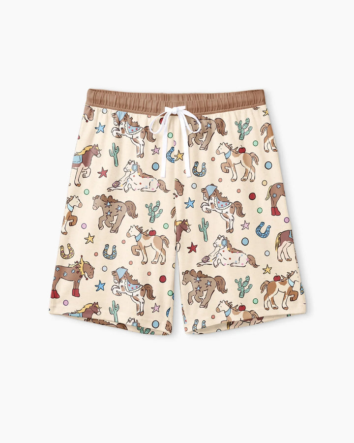 Lil' Buckaroo Bamboo Men Short Sleeve Short Pajama Set