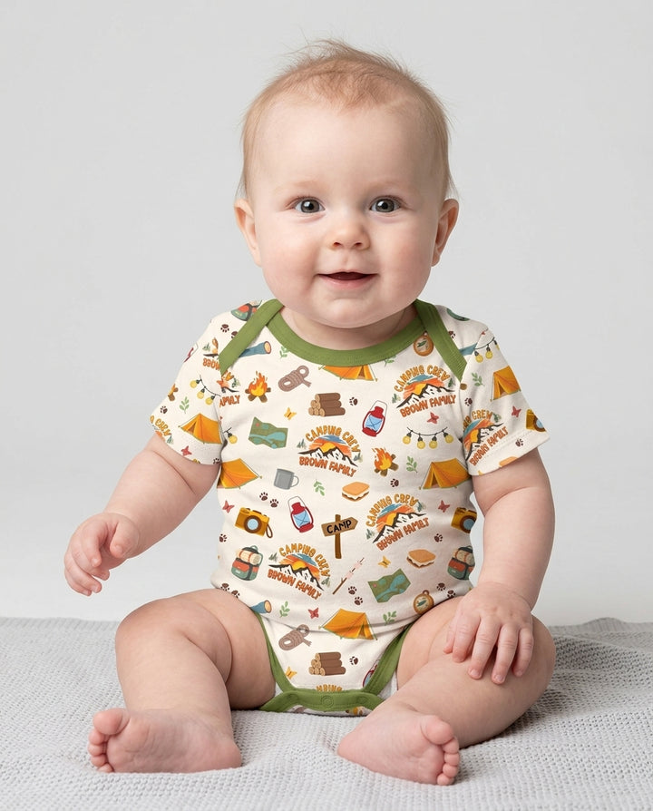 Gerippte Babykleidung mit individuellem Foto - Weich &amp; Skizzenhaft