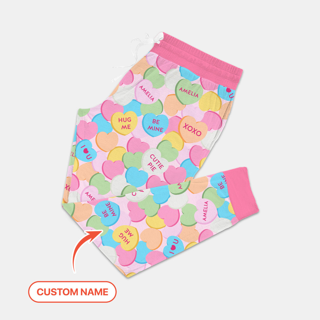 Valentine Candy Crush Family Matching Women Pajama Set