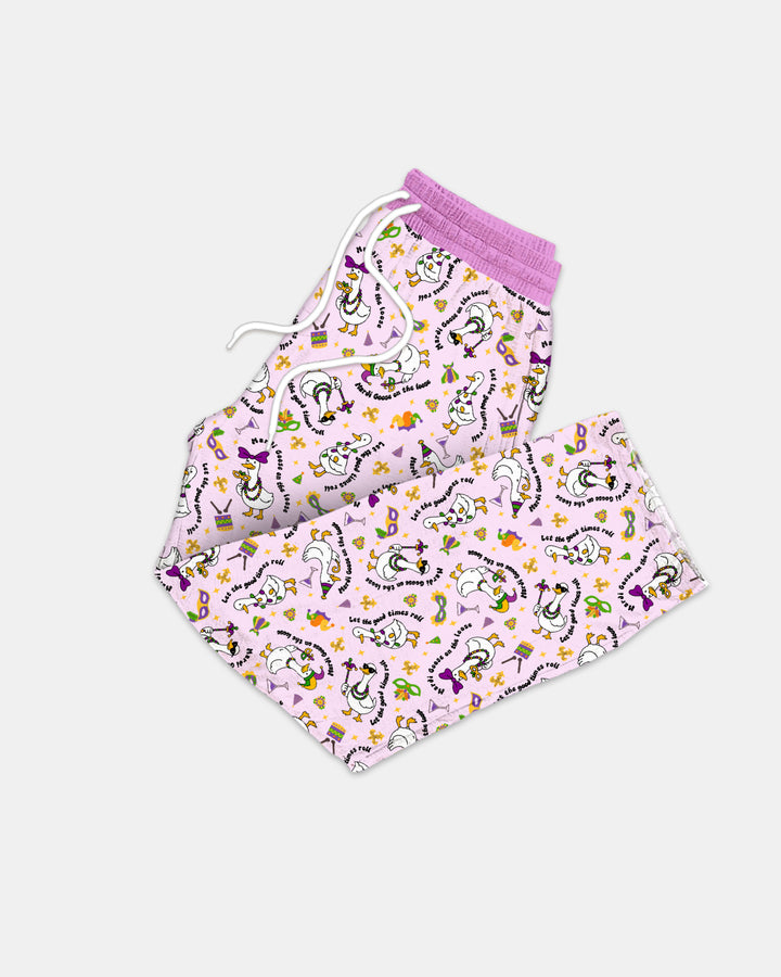 Mardi Gras Silly Goose Men's Pajama Set