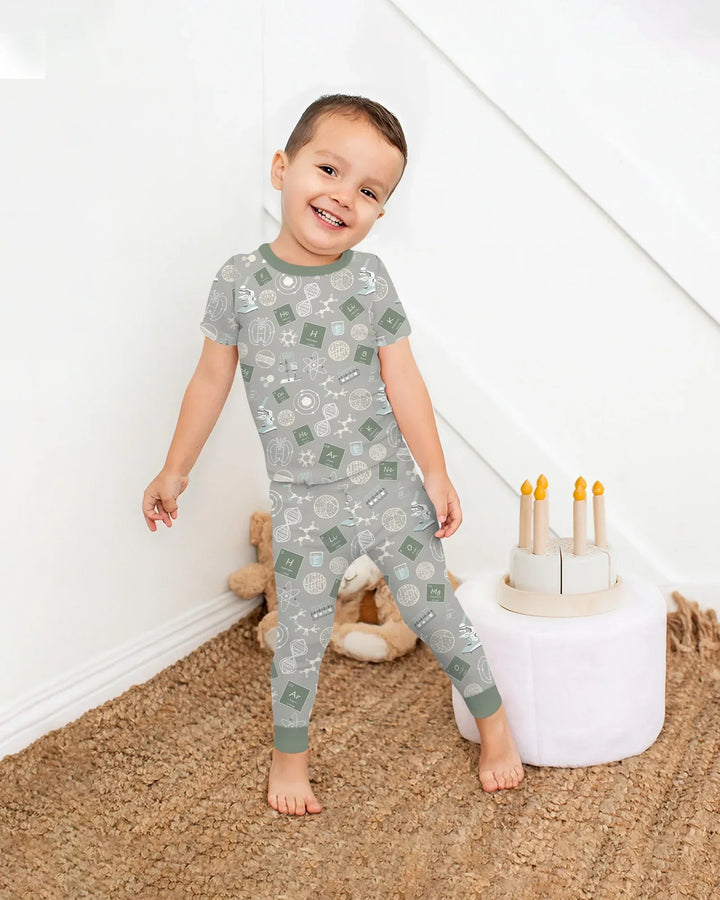 A Moment Of Science Bamboo Two Piece Short Sleeve Pajama Set