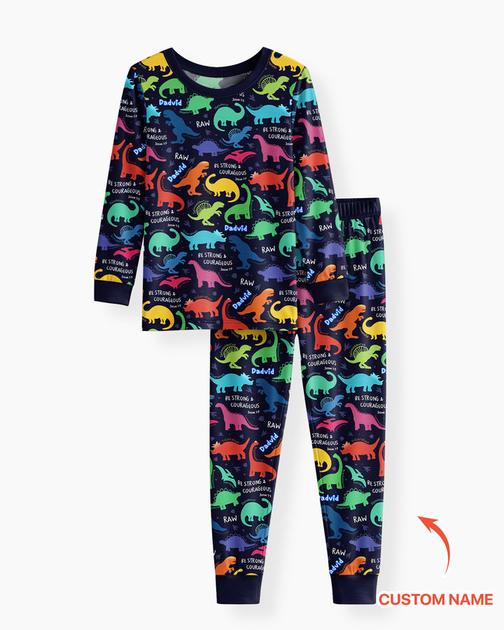 Conjunto de pijama de dos piezas de bambú con mangas largas, plantilla PERSONALIZADA