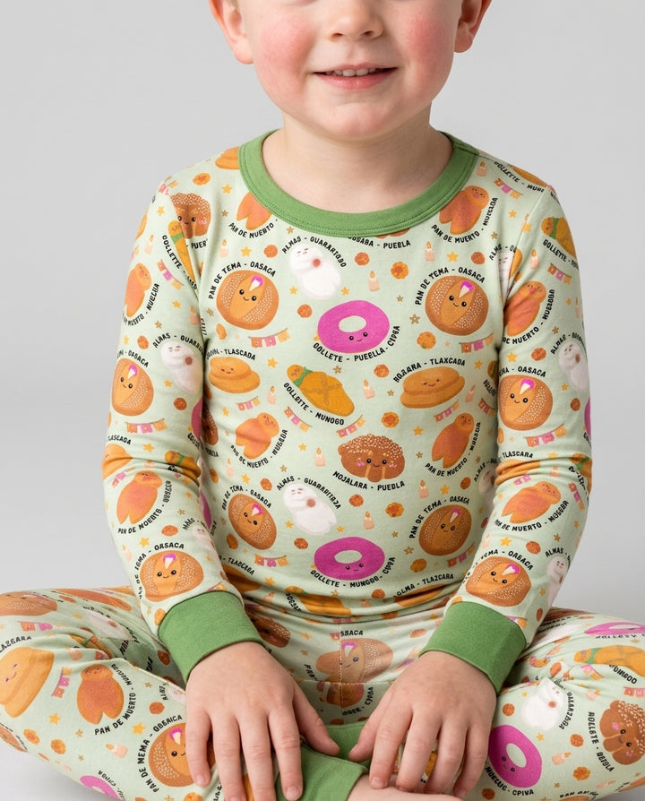 Pan Dulce Fiesta Bamboo Two Piece Long Sleeve Pajama Set