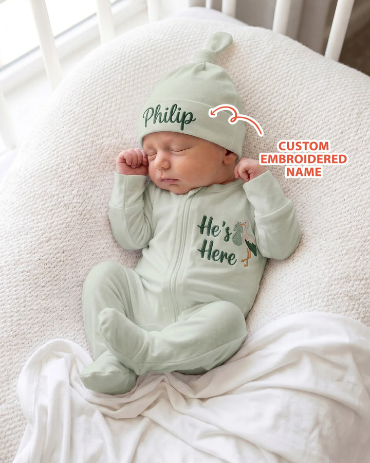 Gerippte Babykleidung mit individuellem Foto - Weich &amp; Skizzenhaft