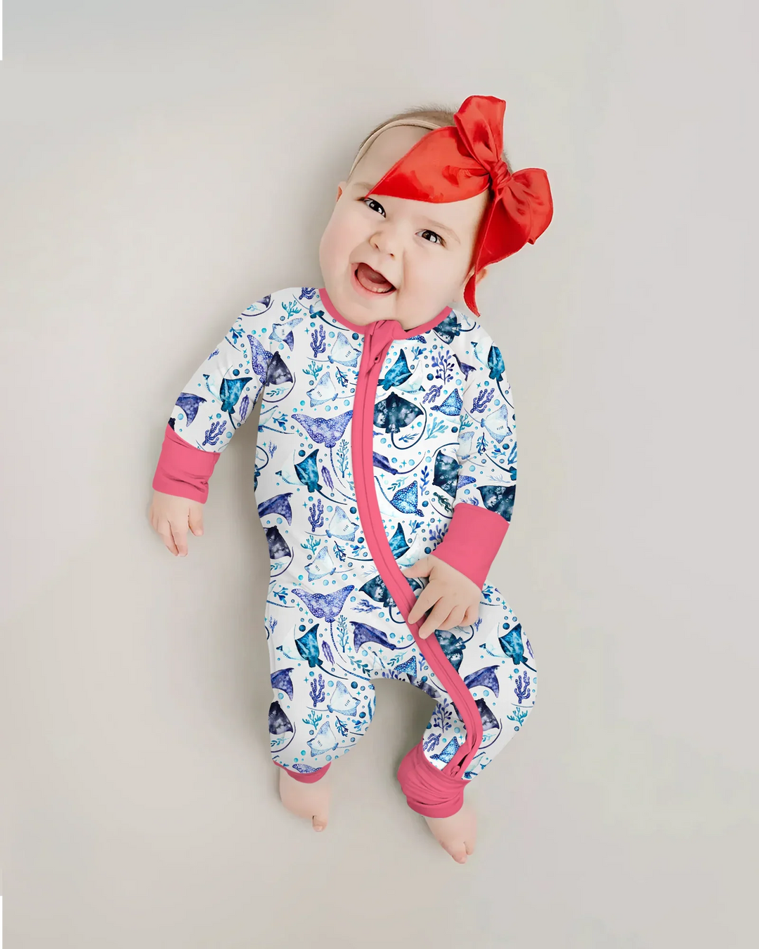 Pijama de bambú con cremallera Ocean Dreams