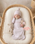 Gerippte Babykleidung mit individuellem Foto - Weich &amp; Skizzenhaft