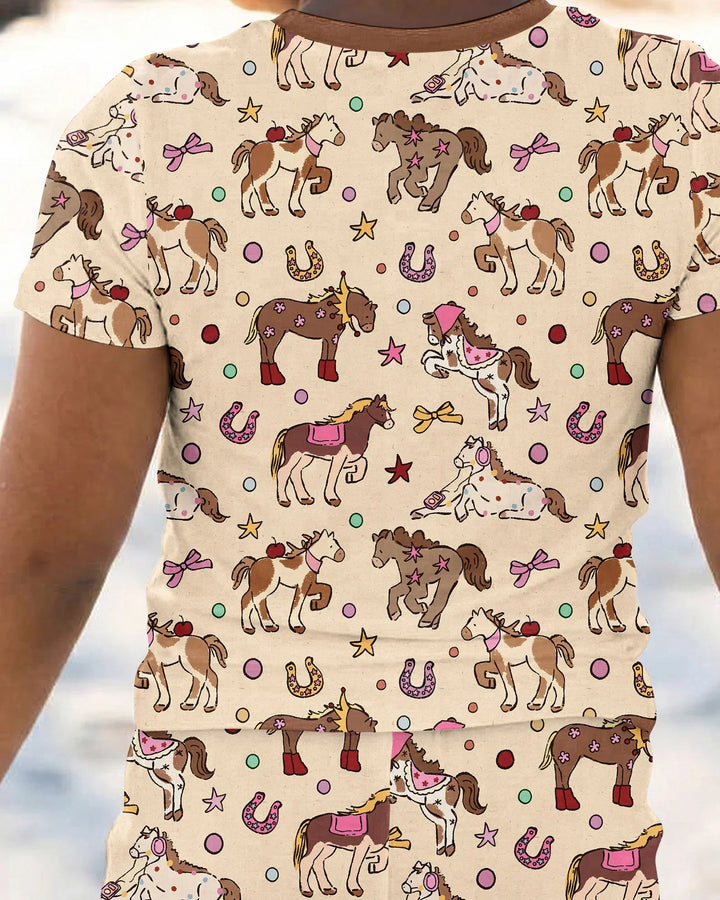Lil' Buckaroo Bamboo Two Piece Short Sleeve Pajama Set
