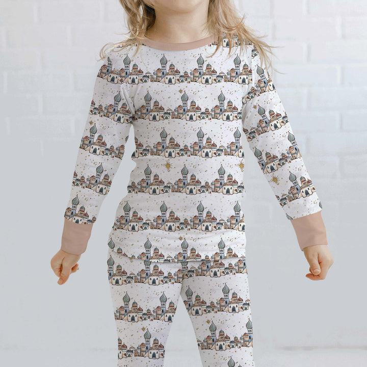 O Little Town of Bethlehem Two Piece Long Sleeve Pajama Set