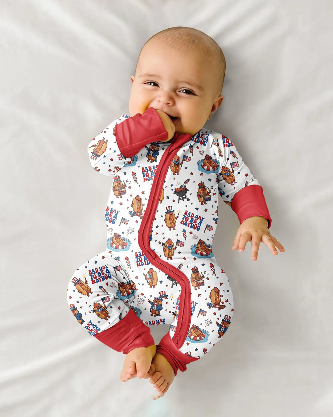 Hot Dog Patriotic Bamboo Convertible Zippy