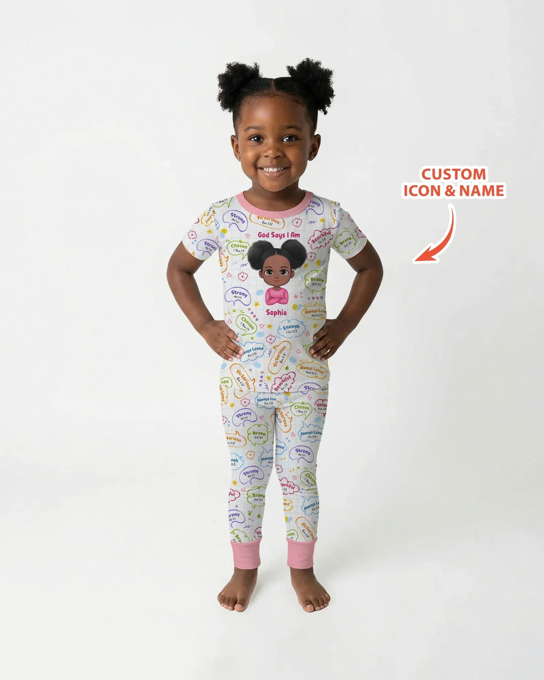 Zweiteiliges, kurzärmliges Pyjama-Set mit Marienkäfern