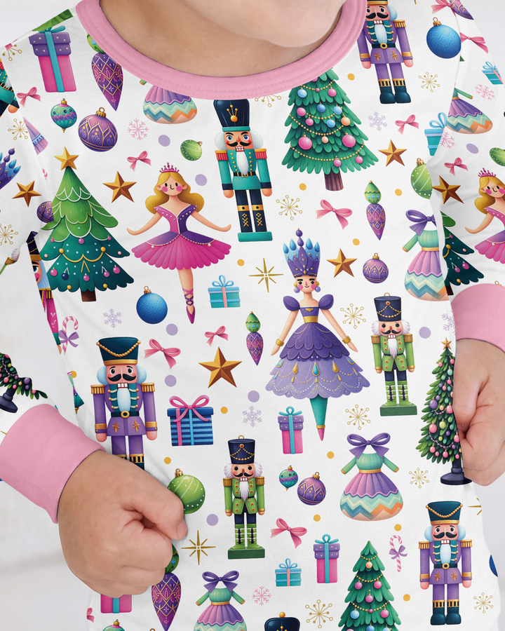 Nutcracker Wonderland Bamboo Two Piece Long Sleeve Pajama Set