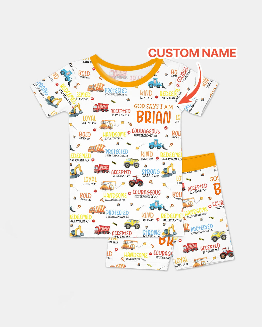 Zweiteiliges Pyjama-Set mit kurzen Ärmeln und Shorts im Sommer-Design