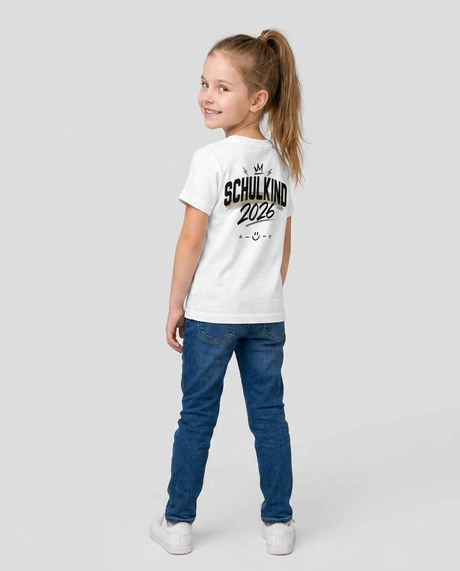 Custom Name First Day of School 2026 Bamboo Crewneck T-Shirt